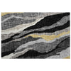 Dalyn Lorenzo LN4 Black Machine Washable Area Rug Scatter Main Image