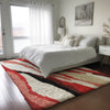 Dalyn Lorenzo LN4 Red Machine Washable Area Rug Lifestyle Image Feature