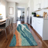 Dalyn Lorenzo LN4 Teal Machine Washable Area Rug Runner Lifestyle Image Feature