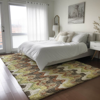 Dalyn Lorenzo LN6 Chocolate Machine Washable Area Rug Lifestyle Image Feature
