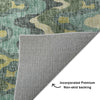 Dalyn Lorenzo LN6 Teal Machine Washable Area Rug Backing Image