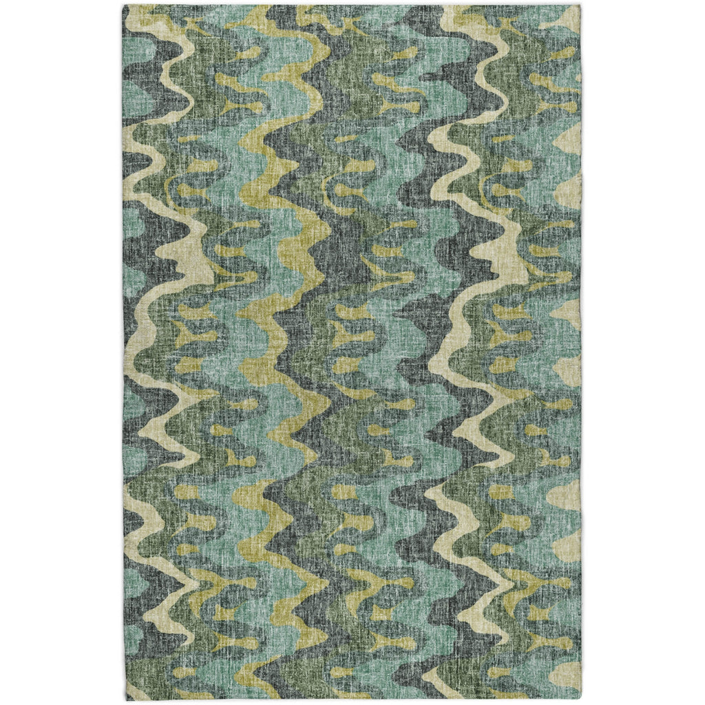 Dalyn Lorenzo LN6 Teal Machine Washable Area Rug main image
