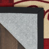 Nourison Light Enhance/Xmas LN663 Red Area Rug Corner Image