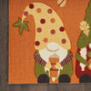 Nourison Light Enhance/Xmas LN664 Orange Area Rug Detail Image