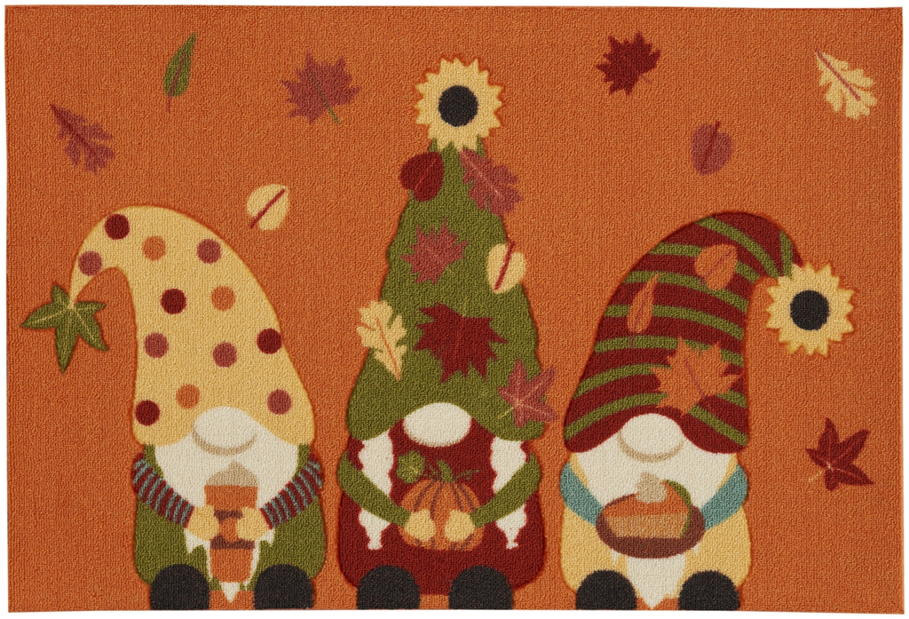 Nourison Light Enhance/Xmas LN664 Orange Area Rug main image