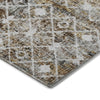 Dalyn Lorenzo LN7 Brown Machine Washable Area Rug Corner Image