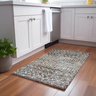 Dalyn Lorenzo LN7 Brown Machine Washable Area Rug Scatter Lifestyle Image Feature