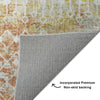 Dalyn Lorenzo LN7 Peach Machine Washable Area Rug Backing Image