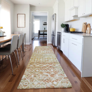 Dalyn Lorenzo LN7 Peach Machine Washable Area Rug Runner Lifestyle Image Feature