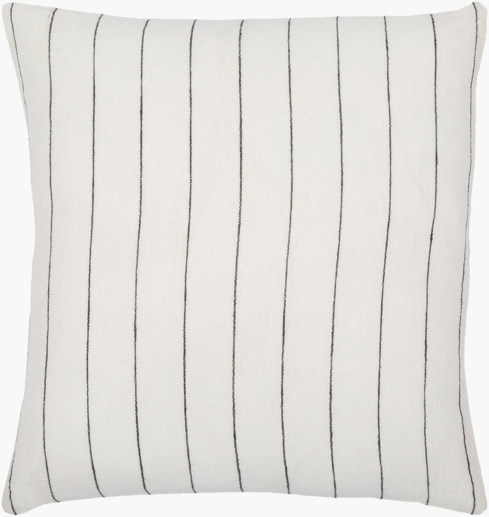 Surya Linen Stripe Buttoned LNB-001 White main image