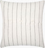 Surya Linen Stripe Buttoned LNB-001 White Detail