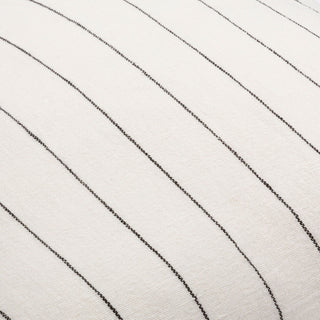 Surya Linen Stripe Buttoned LNB-001 White Detail