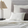 Surya Linen Stripe Buttoned LNB-001 White Style Shot Feature