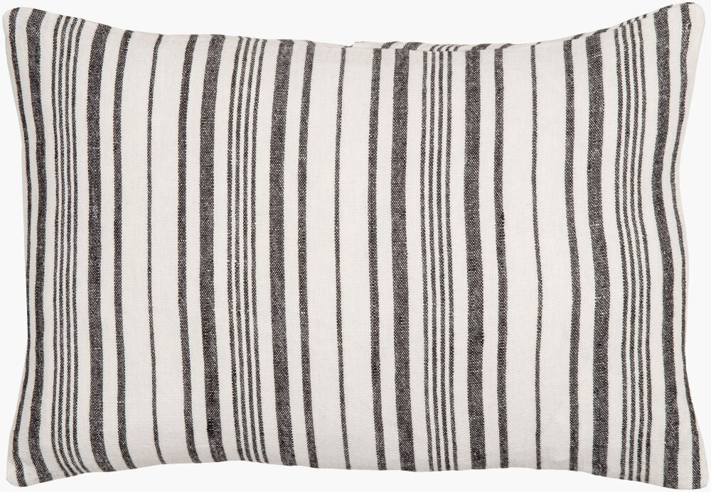 Surya Linen Stripe Buttoned LNB-002 Cream main image