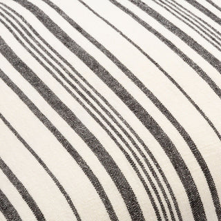 Surya Linen Stripe Buttoned LNB-002 Cream Detail