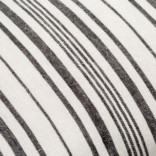 Surya Linen Stripe Buttoned LNB-002 Cream Detail