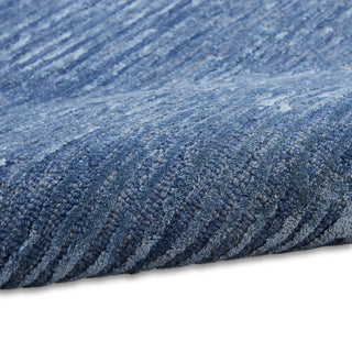 Calvin Klein Ck010 Linear LNR01 Blue Area Rug Corner Image