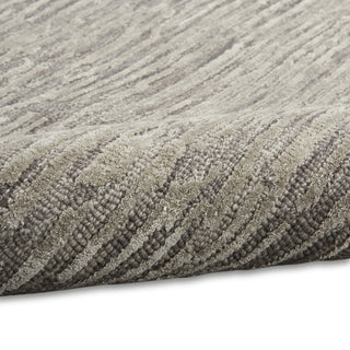 CK010 Linear LNR01 Grey Area Rug by Calvin Klein Corner Image