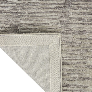 CK010 Linear LNR01 Grey Area Rug by Calvin Klein Corner Image