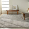 CK010 Linear LNR01 Grey Area Rug by Calvin Klein Corner Image