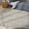 CK010 Linear LNR01 Grey Area Rug by Calvin Klein Corner Image