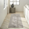 CK010 Linear LNR01 Grey Area Rug by Calvin Klein Corner Image