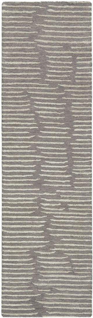 CK010 Linear LNR01 Grey Area Rug by Calvin Klein Main Image