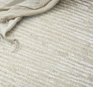 CK010 Linear LNR01 Ivory Area Rug by Calvin Klein Corner Image