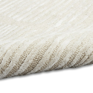CK010 Linear LNR01 Ivory Area Rug by Calvin Klein Corner Image