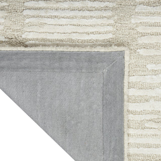 CK010 Linear LNR01 Ivory Area Rug by Calvin Klein Corner Image