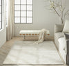 CK010 Linear LNR01 Ivory Area Rug by Calvin Klein Room Image Feature