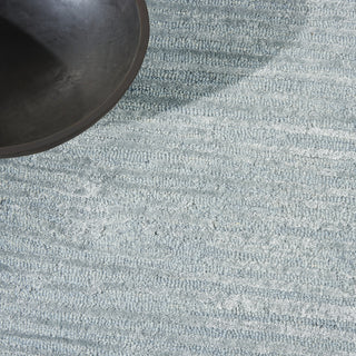 CK010 Linear LNR01 Light Blue Area Rug by Calvin Klein Corner Image