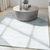 CK010 Linear LNR01 Light Blue Area Rug by Calvin Klein Corner Image