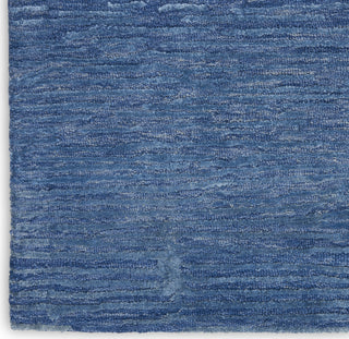 Calvin Klein Ck010 Linear LNR01 Blue Area Rug Corner Image