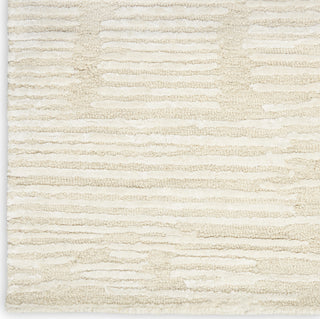 CK010 Linear LNR01 Ivory Area Rug by Calvin Klein Corner Image