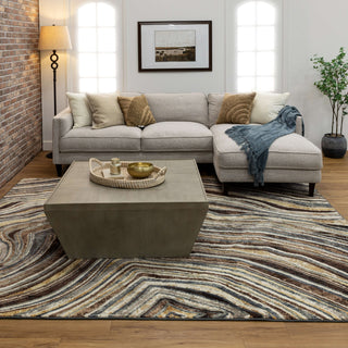 Karastan Milestones Logan Taupe Area Rug by Drew and Jonathan Home