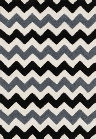 Loloi Lola Shag LL-03 Black / Charcoal Area Rug Main
