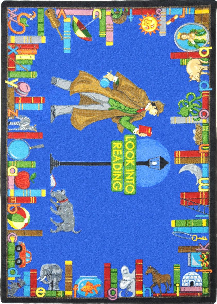 Happy Reading Rug Joy Carpets Kid Essentials Look Into Reading Multi Area Rug ...