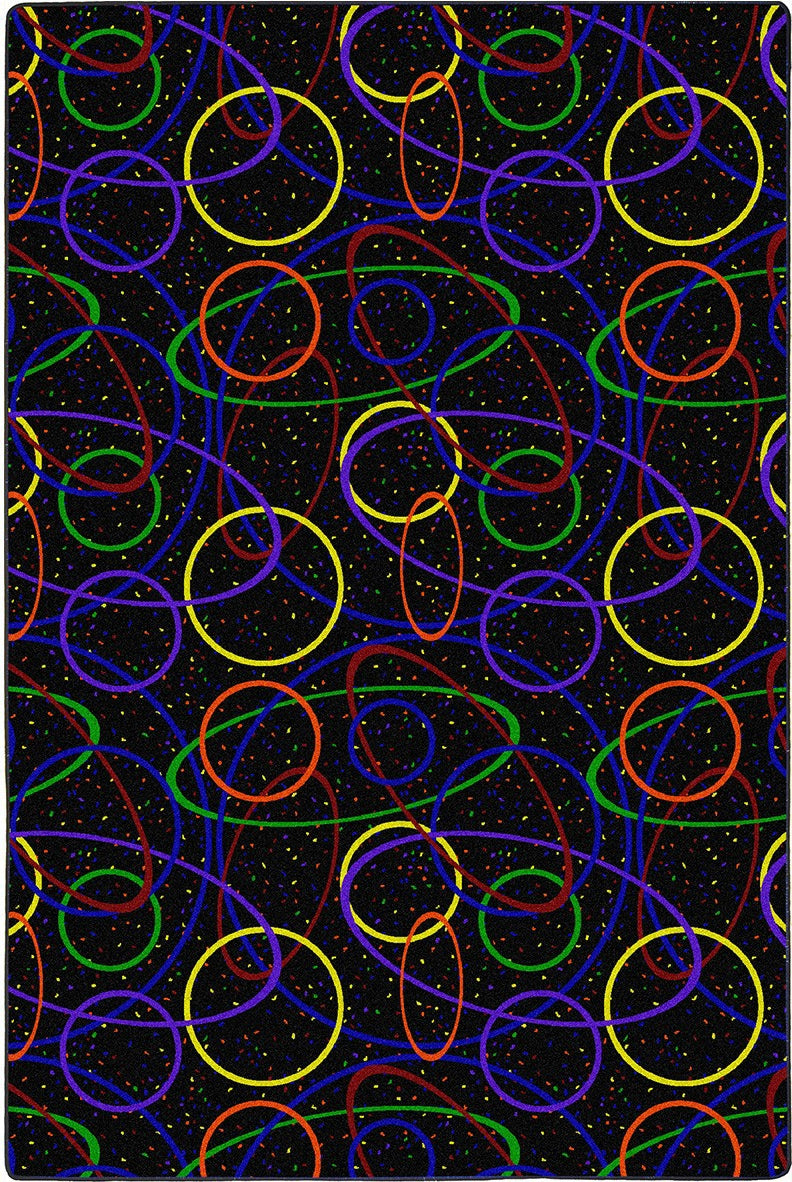 Joy Carpets Neon Lights Looped Fluorescent Area Rug