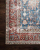 Loloi II Loren LQ-01 Blue/Brick Area Rug Runner Image Feature