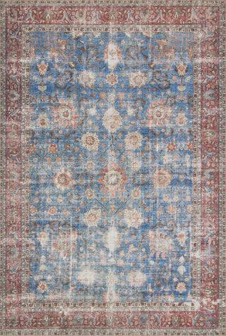 Loloi II Loren LQ-01 Blue/Brick Area Rug main image