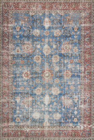 Loloi II Loren LQ-01 Blue/Brick Area Rug Main Image