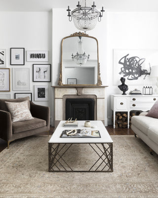 Loloi II Loren LQ-03 Sand/Taupe Area Rug Room Image Feature