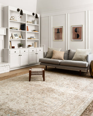 Loloi Loren LQ-03 Sand/Taupe Area Rug Lifestyle Image Feature
