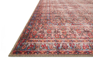 Loloi Loren LQ-05 Eggplant/Crimson Area Rug Corner Image