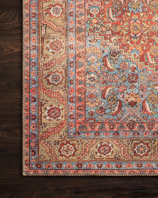 Loloi Loren LQ-06 Red/Multi Area Rug Corner Image