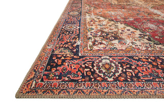 Loloi Loren LQ-07 Red/Navy Area Rug Corner Image