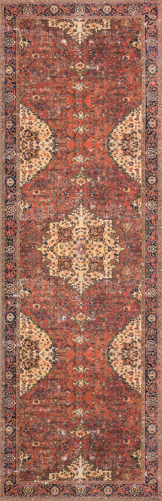 Loloi Loren LQ-07 Red/Navy Area Rug Runner Image