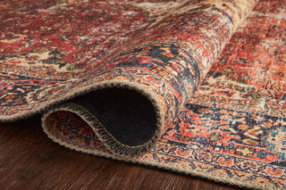 Loloi Loren LQ-07 Red/Navy Area Rug Pile Image