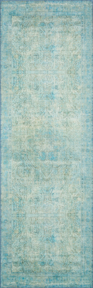Loloi Loren LQ-08 Aqua Area Rug Runner Image